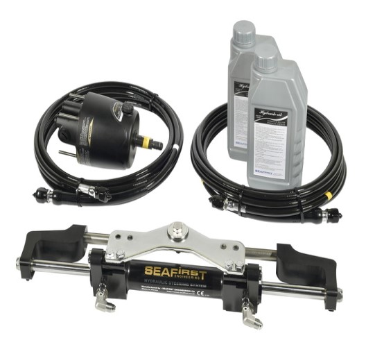 Seafirst MO350H-R1-25 hydraulic steering Kit for Outboard up to 